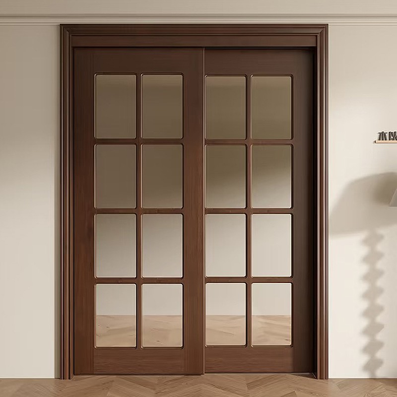 Glass Double Siding Door