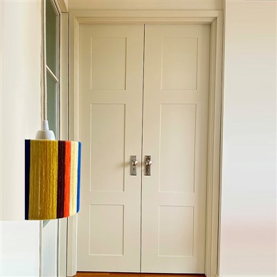 Louver tal-kamra tal-banju Injam solidu Bi-floding Bieb