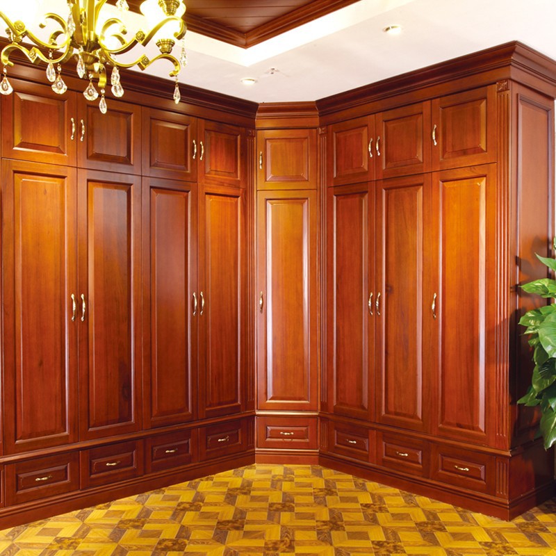 Solid Wood Built-in Wardrobe Closet factory