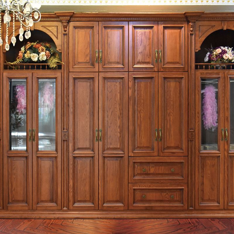 Solid Wood Built-in Wardrobe Closet